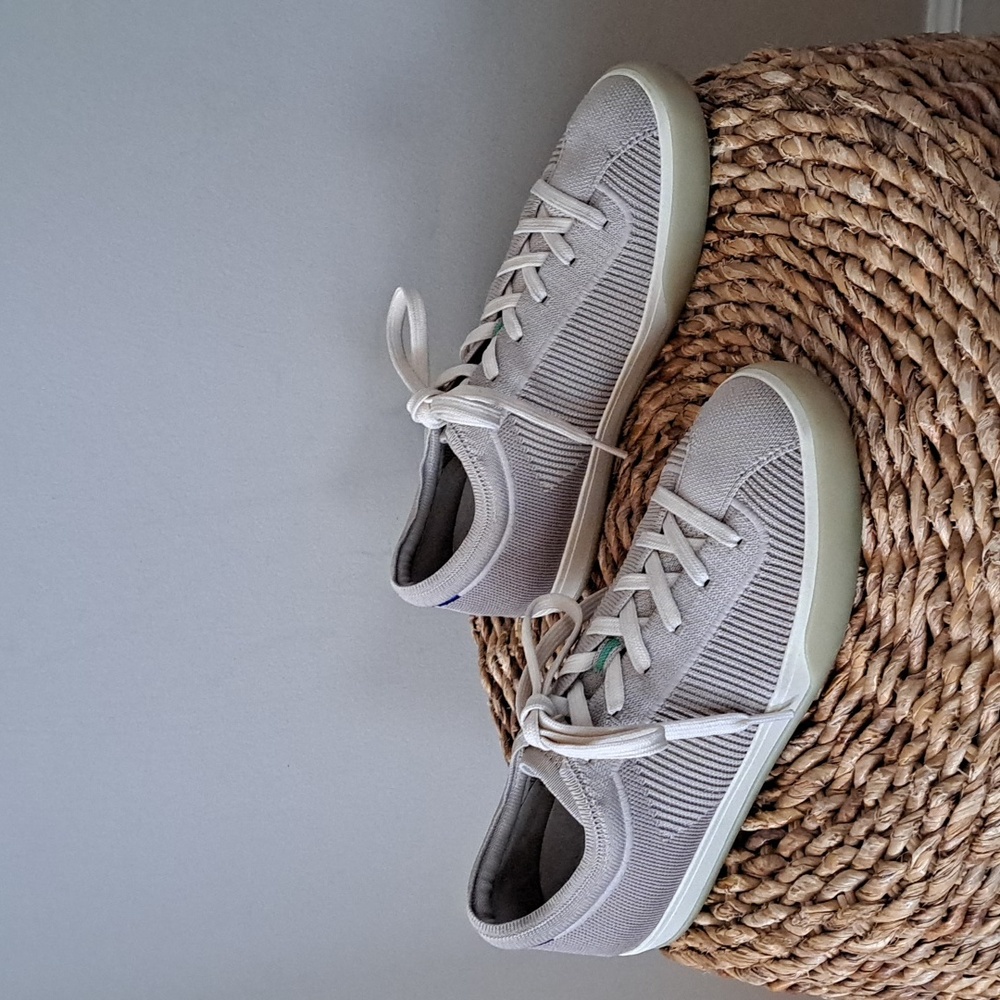 Rothy’s‎ Womens The Lace Up Taupe Stretch Knit Casual/Athleisure Sneakers S-9